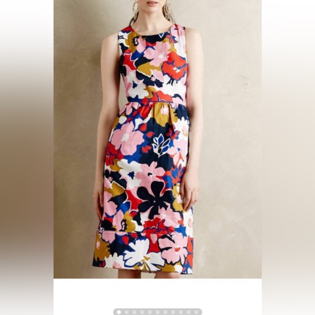 Whit Two Anthropologie Petalprint Sheath Dress - Size 0